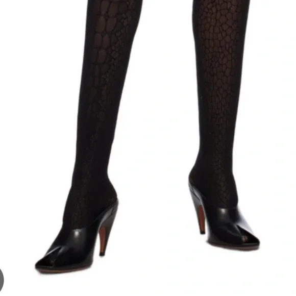 Alaia Black Open Toe Mules Size 37 - Picture 2 of 3